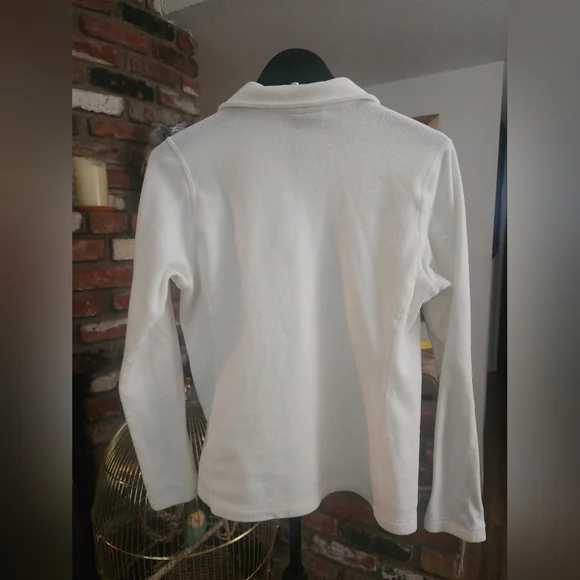 Patagonia White Quarter-Zip Fleece Pullover - Picture 3 of 8